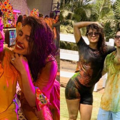 Priyanka Chopra played Holi with husband Nick Jonas in a desi style, viral unseen video
